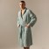 Wafel dressing gown male SL Home: Basic "Azzura", size L, 100% cotton, 300 g/m2