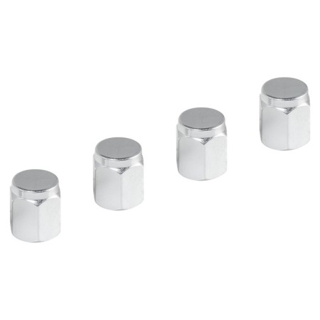 Caps on the tire valve K-3, silver, metal, 4 pcs. AVC16-1
