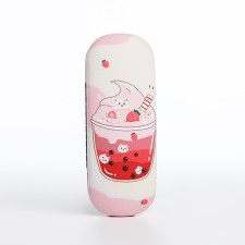 Glasses for glasses, 16 x 4 x 6 cm, cracker, pink color