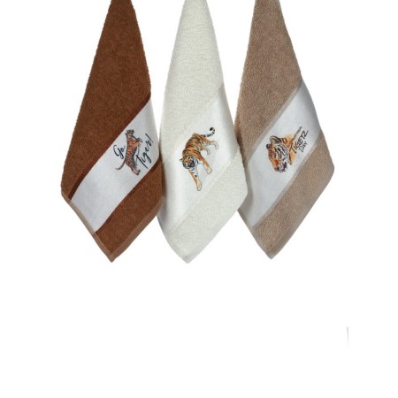 A set of terry napkins Diva Afrodita "Tiger", size 30x50 cm, 3 pcs-2
