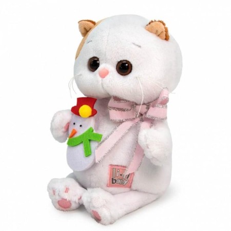 Soft toy "Lee Baby with a toy Snowman", 20 cm-1