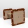 The claw of "shelf" with a stand, 30 x 30 x 40 cm, jute, brown with paws