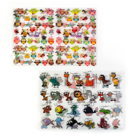 Folder-convert on the button, A4, 180 μm, "animals", mix-1