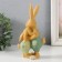Souvenir Polystone "Papa Hare with a hare" 9,5x7x18 cm