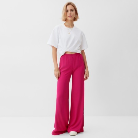 Women's pants Minaku: Casual Collection, pink color, size 44-1
