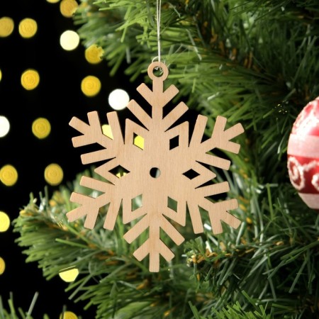 Toy on the tree "Snowflake" 8x9 cm-1