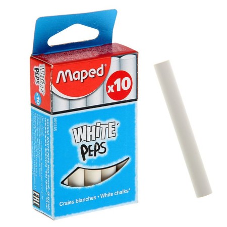 Loves White Maped White’Peps, 10 pieces in the set, round, special formula "without dirt"