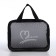 Cosmetic bag with lightning, black color