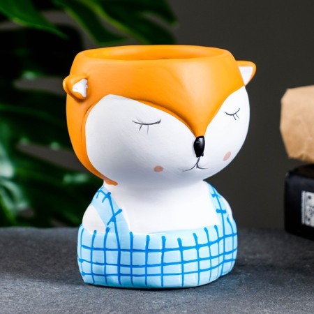 Pot "Sweet Fox" Blue, 6x11cm-1
