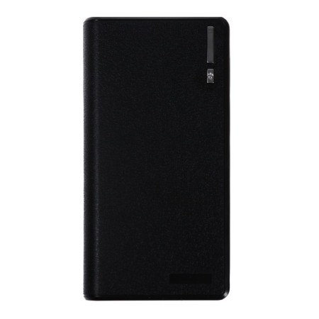 External battery Luazon PB-26, 15600 mAh, 2 USB, 1/2 A, flashlight, black-4