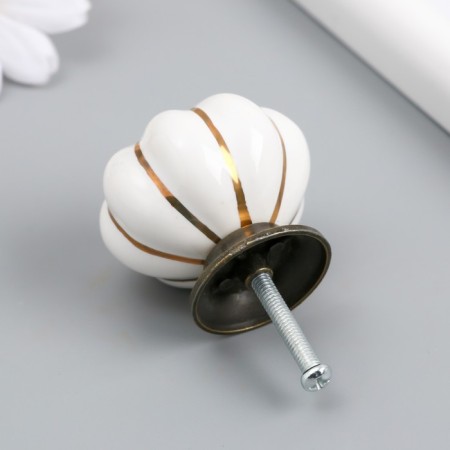 Pen for the casket ceramics, metal "poke" white 4x4x4 cm-1