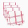 A set of decorative napkins Ethel Red 30x30cm., 4pcs, 100%HL.
