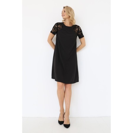 Dress with sleeves made of lace, size 50-1