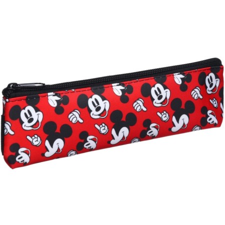 Penal soft, 1 compartment, 55x200 mm, with an elastic band, Mickey Mouse-1