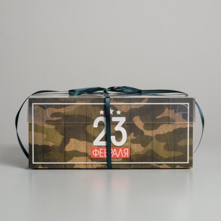 Capcake box, confectionery packaging, 6 cells “February 23”, 23 x 16 x 10 cm-1