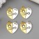 Decor for creativity Metal "Heart two halves - lock and key" Gold and silver 3x2.7 cm 476826