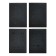 A4 sketchbook, 30 black sheets on the crest, Pattern, solid substrate, density 110 gr., Mix