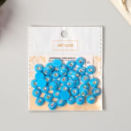 Decor for creativity Plastic "Half-Pesterpoline with Straza Sinia" set 40 pcs 1x1x0.5 cm-2