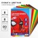 Colored paper, 16x23 cm, 8 sheets, 8 colors, coated, one-sided, in a package, 80 g/m², Spider-Man, Spider