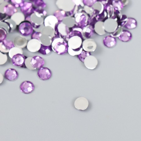 Decor for creativity in the bottle "Rhinets. Lilac" set 500 pcs d = 0.5 cm 7x2x2 cm-2