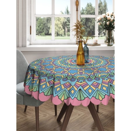 The tablecloth “Round geometric ornament”, round, Saten, D = 150 cm