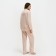 Female pajamas (shirt and trousers) KAFTAN "Triangles" Milk color, size 52-54