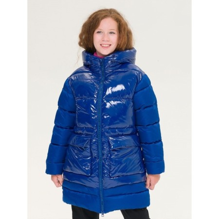 Coat for girls, height 146 cm, blue color