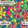 Confectionery sprinkling with the soft center "Neon" blue, lemon, lime, pink, purple, 50 g