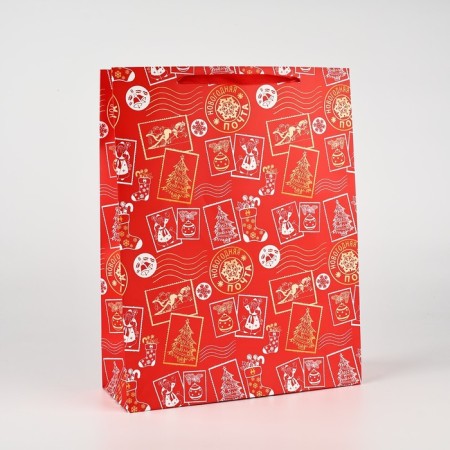 Laminated vertical “New Year's Post”, l 31 x 40 x 11.5 cm, New Year-1