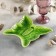 Ceramic serving dish "Butterflies", 21.5 × 20.5 cm, green color