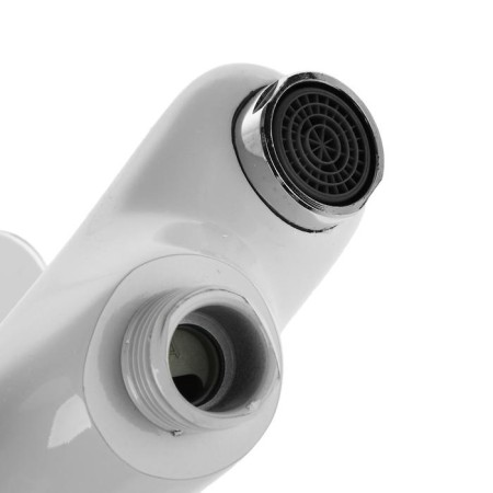 Accoona A6367G bath mixer, one -leaf, with a side divertor, Silumin, White-2