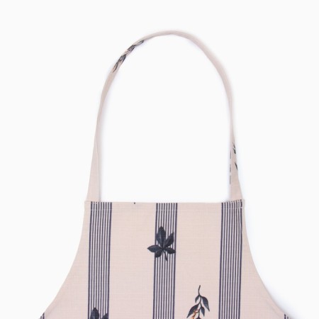 Apron Ethel "Leaves" 60x70cm, 100% HL, reps 220 g/m2-4