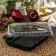 Container with a lid is a plastic disposable for sushi correction, 24.4 × 19.3 × 5.3 cm, internal dimensions 22 × 15.2 × 4.3 cm, 1.74 l, color black