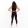 Female leggings, black color, size 44