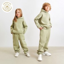 Baby pants Minaku: Basic Line Kids olive color, height 116