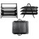 Set of desktop Brauberg "Germanium", 6 items, black, metal, 237985
