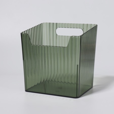 Organizer for storage "Green", hinged, 1 section, with an adhesive base, 11.5 × 8 × 11 cm, translucent/green color-7