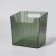Organizer for storage "Green", hinged, 1 section, with an adhesive base, 11.5 × 8 × 11 cm, translucent/green color