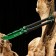 Balfish knife "God" green, steel - 440, handle - steel, 20 cm