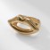 Ring metal "Trend" lips, color gold, size 16