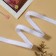 Glass for straps, openwork, 15 mm, 10 ± 0.5 m, white color