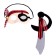 Carnival set "Pirate", 2 items: mask, knife