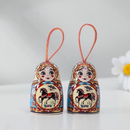 Matryoshka bell is small, horse, 5 cm