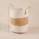 Belly basket wicker -round SL Home "Order", 35 × 40 cm, cotton, hyacinth