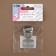 Bag's fastener, 3 × 2.5 cm, silver color