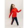 Sports suit for girls ise, height 122-128 cm, red color, blue