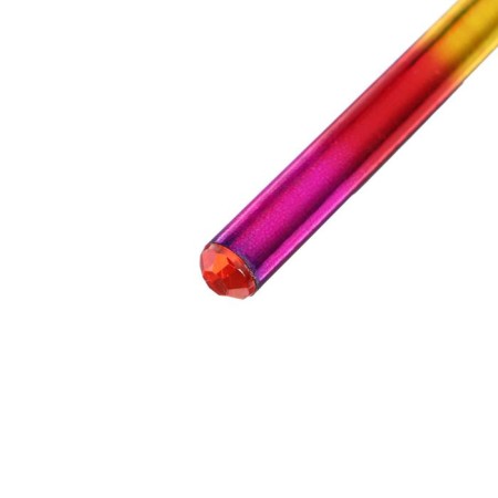 Pencil Blackographic "Rainbow" The hardness of HB, holography, sharpened, with a rhinestone-6