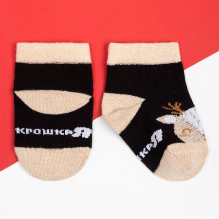 Новый год. Набор носков Крошка Я "Олень", 2 пары, 10-12 см-5