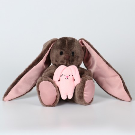 Soft toy "Li with a hare", bunny, 25 cm-2