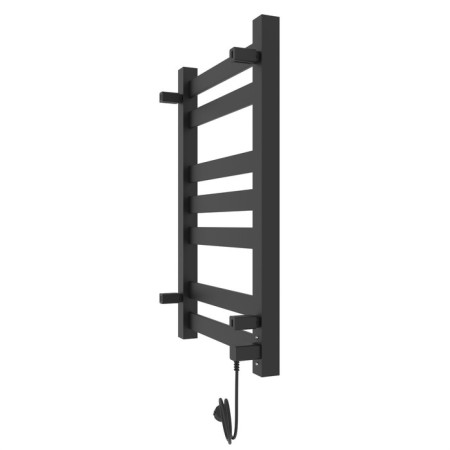 Two -heated towel rail Laris Hephaestus ChKCh, 500x800 mm, 7 crossbars, left, black-13